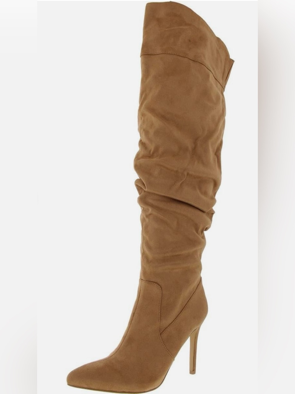 BCBGeneration Tan Slouch Over-the-Knee Stiletto Boots Size 8.5 - Picture 4 of 16